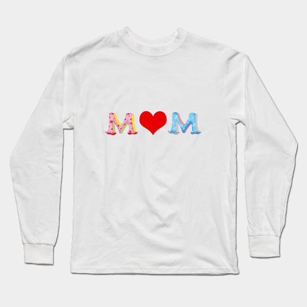 mom Long Sleeve T-Shirt by cartoonygifts